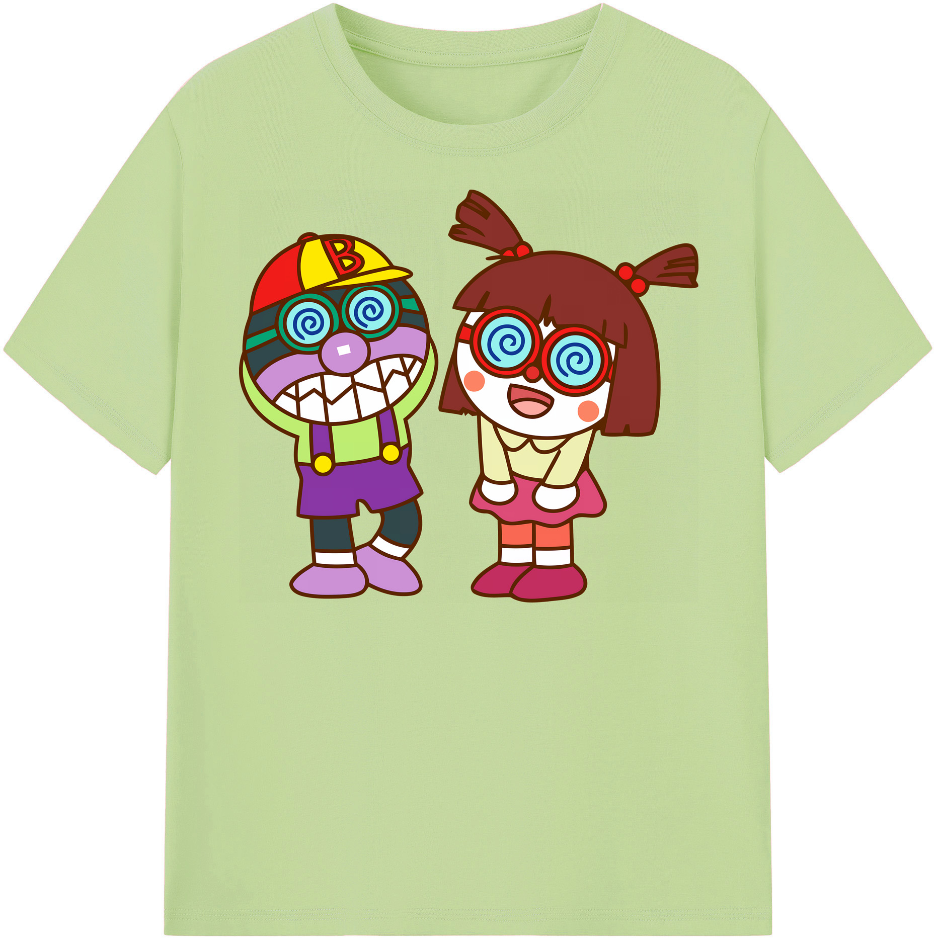 （画像用） アンパンマン Anpanman 綿100％半袖Tシャツ（フロントプリント）